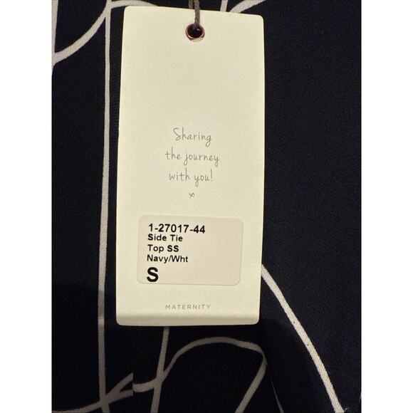 Ripe Maternity Blouse Navy & White - Small - Picture 3 of 3